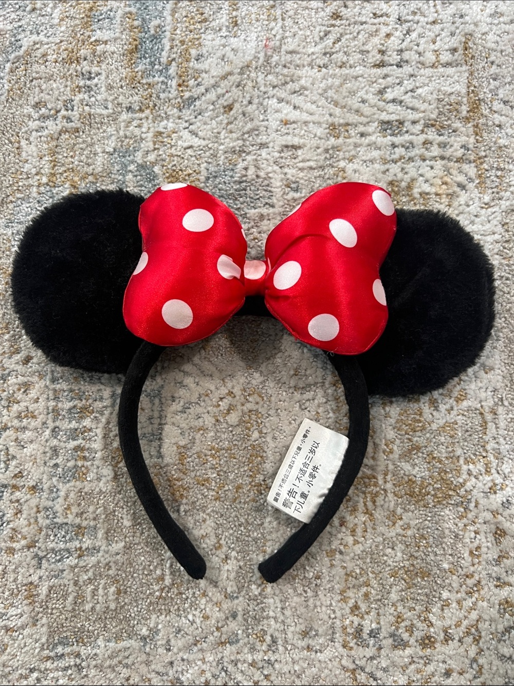 Red Polka Dot Minnie Mouse Headband ears Disney parks z92